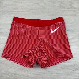 Nike Pro Elite Track & Field Tight Running Shorts Womens XS Red AO8486-000
